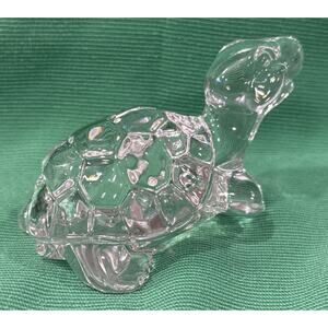 TURTLE / TORTOISE Paperweight Figurine Bohemia Czech Republic Lead Crystal NEW